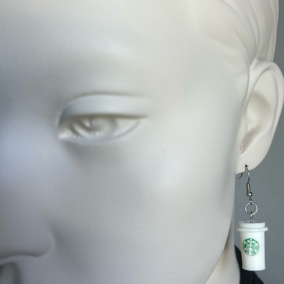 Starbucks Coffee Lovers Fashion Earrings - Picture 2 of 9